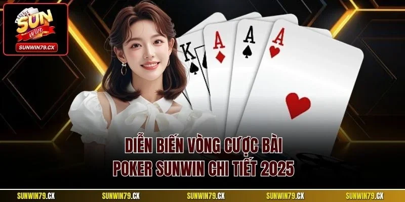 Bài Poker Sunwin | Siêu Phẩm Game Bài Thách Thức Kỹ Năng 3 Diễn biến vòng cược bài Poker Sunwin chi tiết 2025
